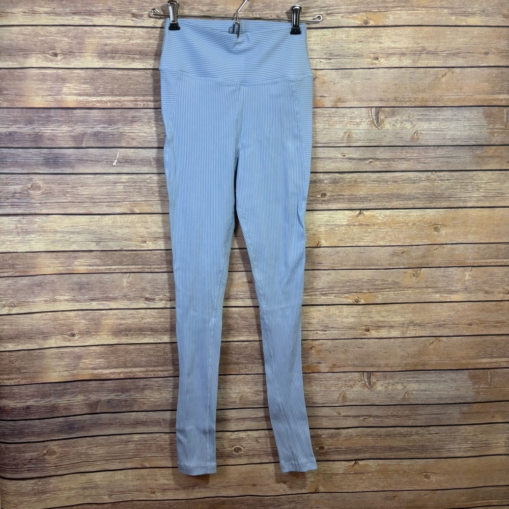 Glyder Jubilant Ribbed Leggings, Ice Blue XXS - Picture 3 of 7